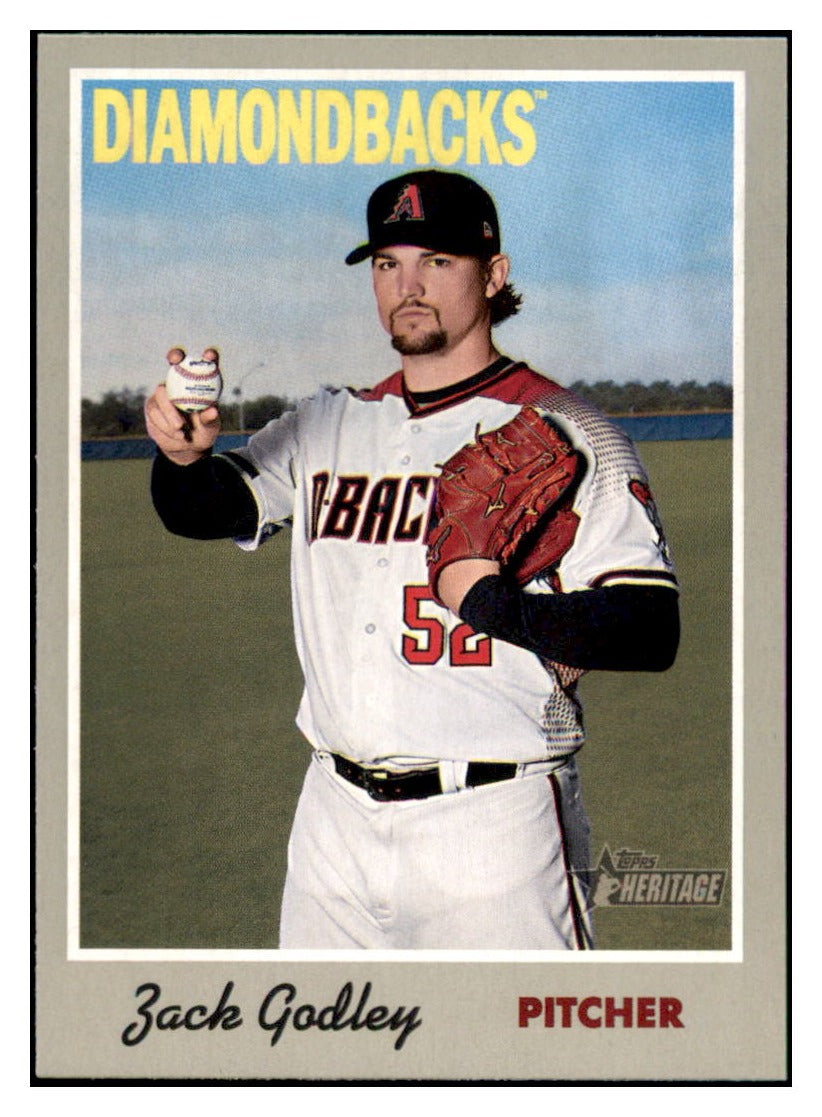 2019 Topps Heritage Zack Godley Arizona Diamondbacks #47 Baseball
card TMH1B_1a simple Xclusive Collectibles