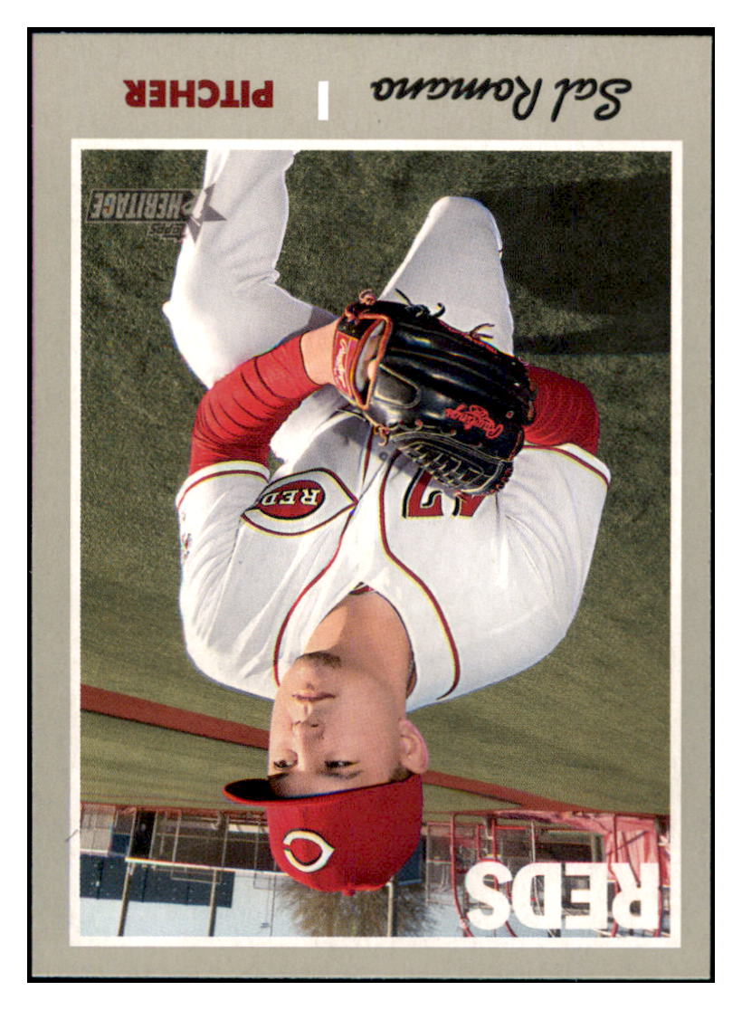 2019 Topps Heritage Sal Romano Cincinnati Reds #133 Baseball card TMH1B_1a simple Xclusive Collectibles