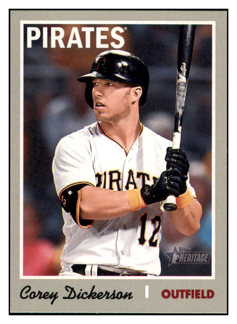 2019 Topps Heritage Corey Dickerson    Pittsburgh Pirates #188 Baseball
  card    TMH1B simple Xclusive Collectibles