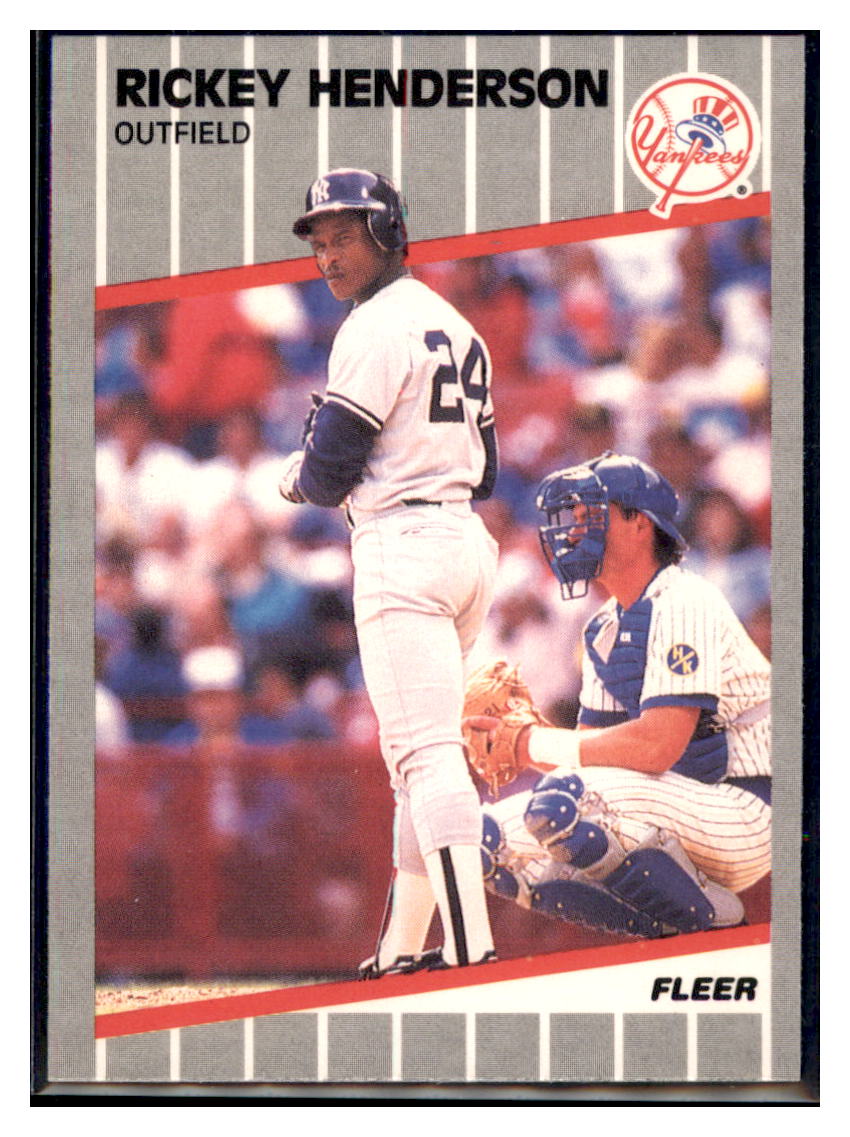 1989 Fleer Rickey Henderson    New York Yankees #254 Baseball card   VSMP1IMB simple Xclusive Collectibles   