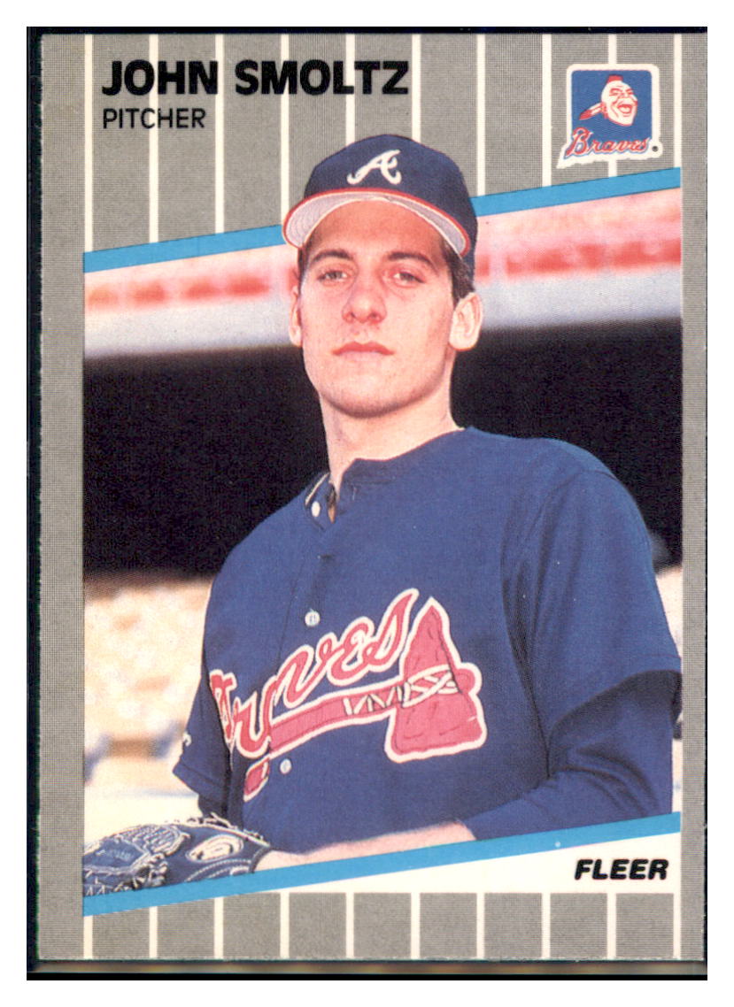 1989 Fleer John Smoltz Atlanta Braves #602 Baseball card VSMP1IMB simple Xclusive Collectibles