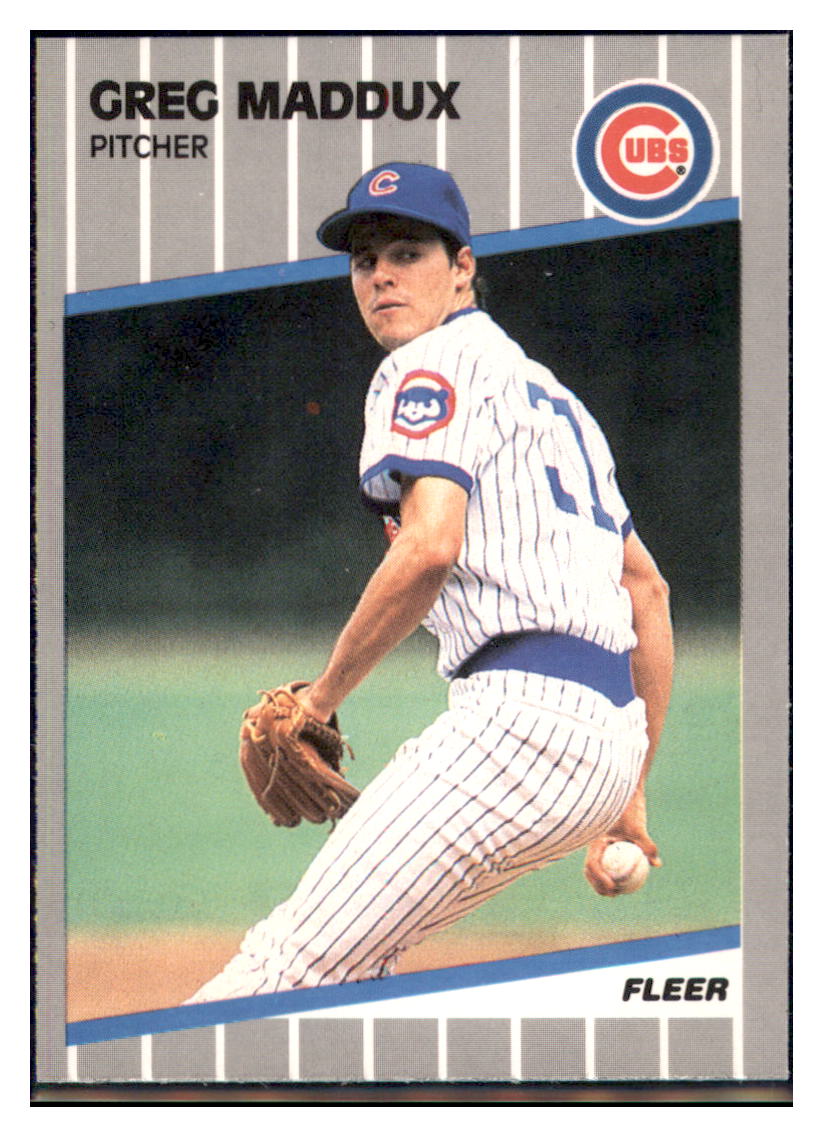 1989 Fleer Greg Maddux Chicago Cubs #431 Baseball card VSMP1IMB simple Xclusive Collectibles