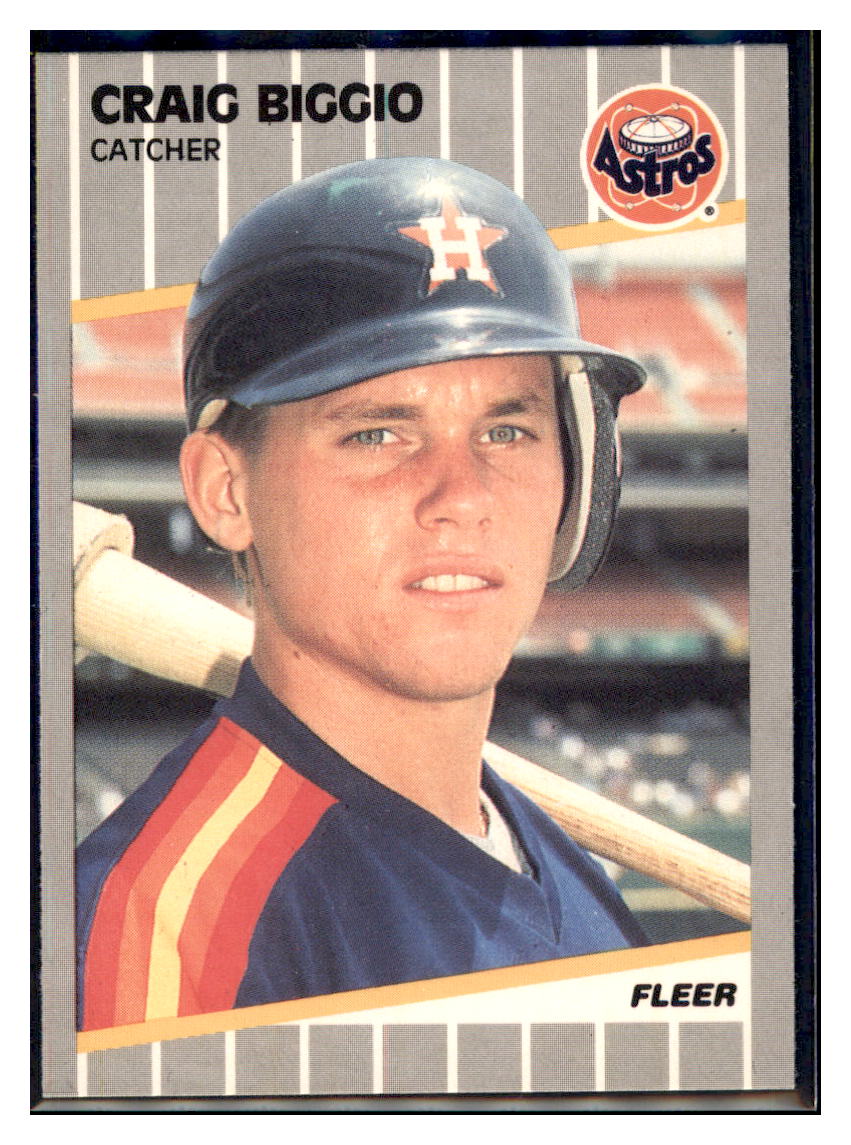 1989 Fleer Craig Biggio    Houston Astros #353 Baseball card   VSMP1IMB simple Xclusive Collectibles