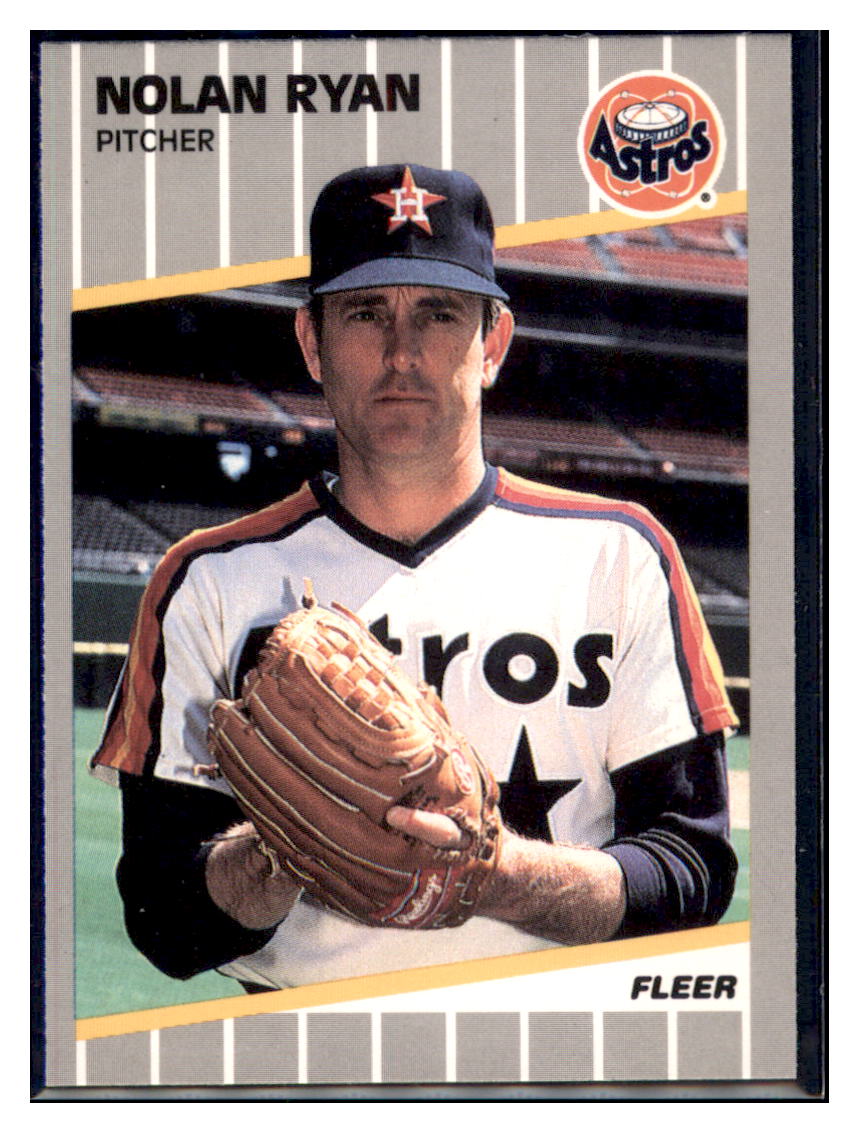 1989 Fleer Nolan Ryan Houston Astros #368 Baseball card VSMP1IMB