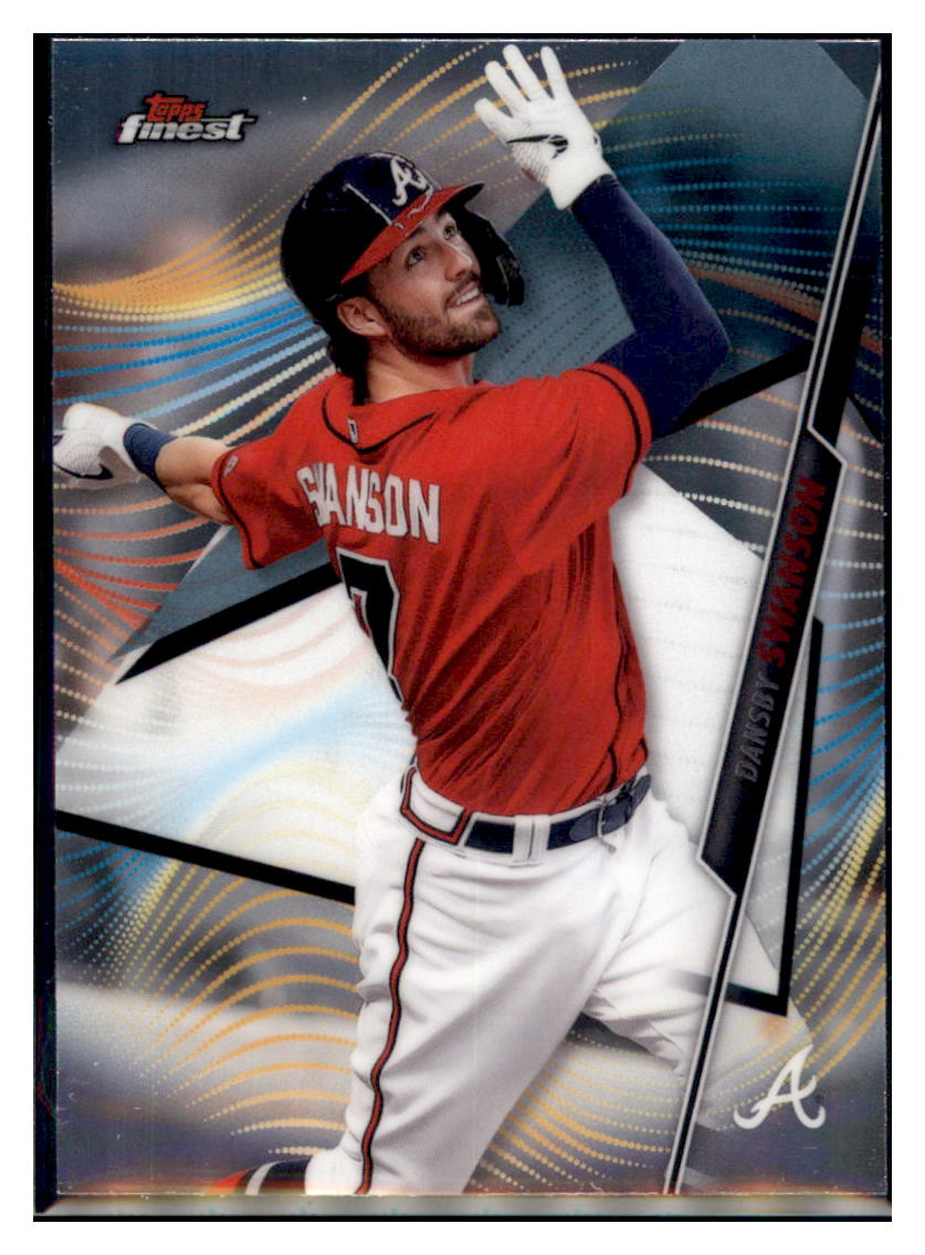2020 Finest Dansby Swanson    Atlanta Braves #60 Baseball card   VSMP1IMB simple Xclusive Collectibles