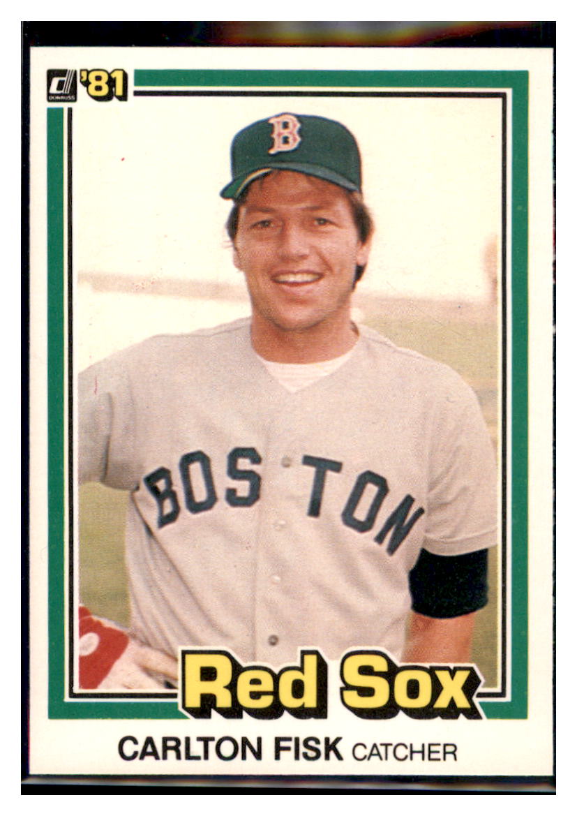 1981 Donruss Carlton Fisk Boston Red Sox #456 Baseball card   VSMP1IMB simple Xclusive Collectibles