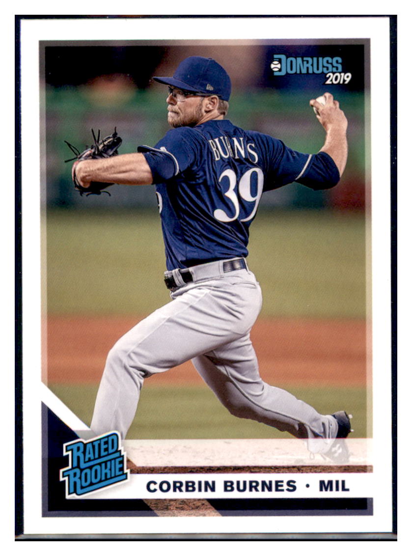 2019 Donruss Corbin Burnes    Milwaukee Brewers Rated Rookie #33 Baseball card   VSMP1IMB simple Xclusive Collectibles   