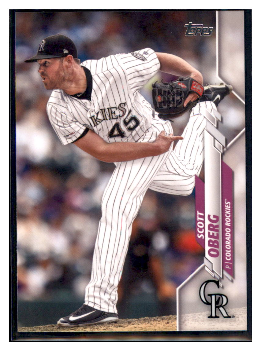 2020 Topps Colorado Rockies Scott
  Oberg    Colorado Rockies #COL-14
  Baseball card   VSMP1IMB simple Xclusive Collectibles