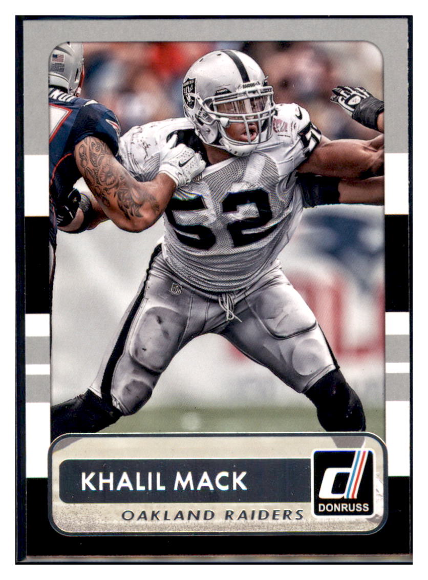 2015 Donruss Khalil Mack Oakland Raiders #151 Football card   VSMP1IMB simple Xclusive Collectibles   