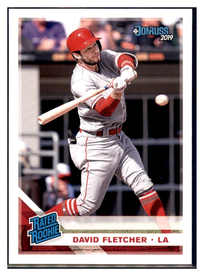 2019 Donruss David Fletcher Rated Rookie Los Angeles Angels #36 Baseball card VSMP1IMB simple Xclusive Collectibles