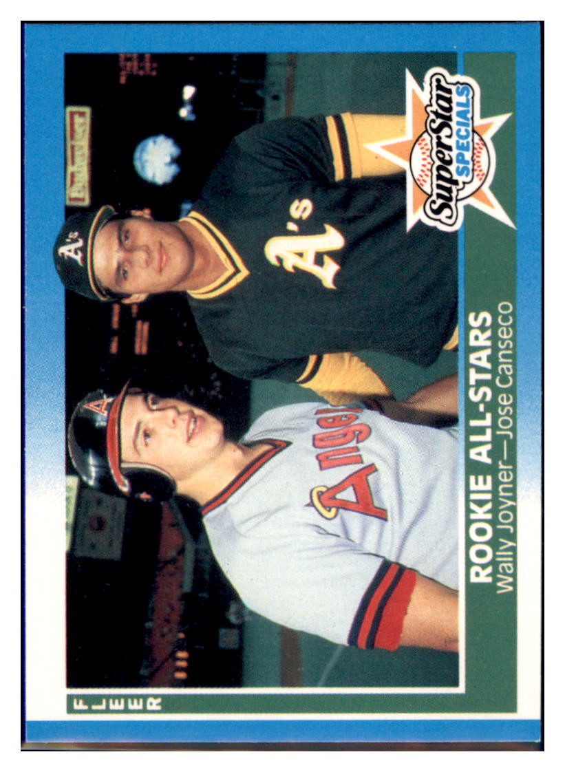  1987 Fleer #628 Wally Joyner/Jose Canseco California