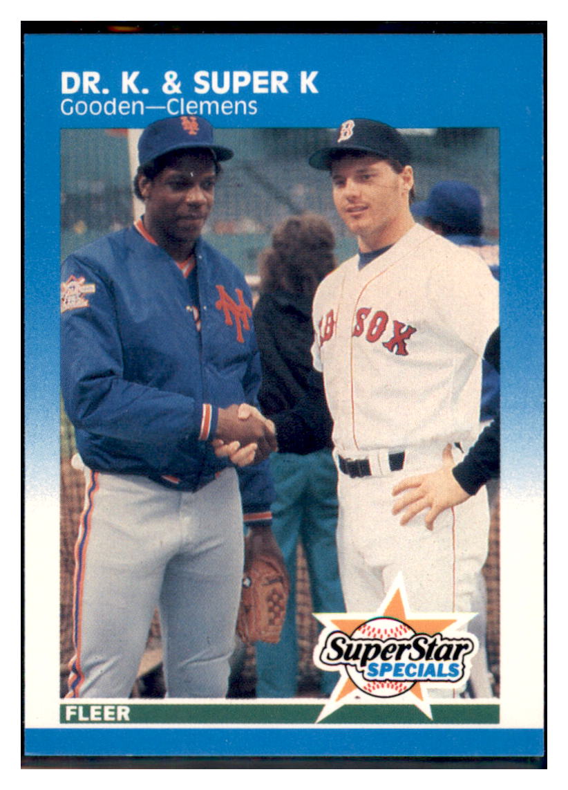 1987 Fleer Dwight Gooden / Roger Clemens
SSS New York Mets / Boston Red Sox
#640 Baseball card VSMP1IMB simple Xclusive Collectibles