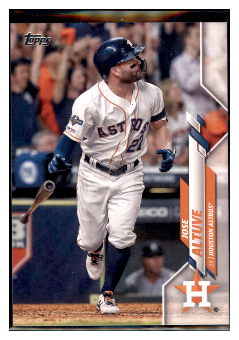 2020 Topps Jose Altuve Houston Astros #42 Baseball card VSMP1IMB simple Xclusive Collectibles