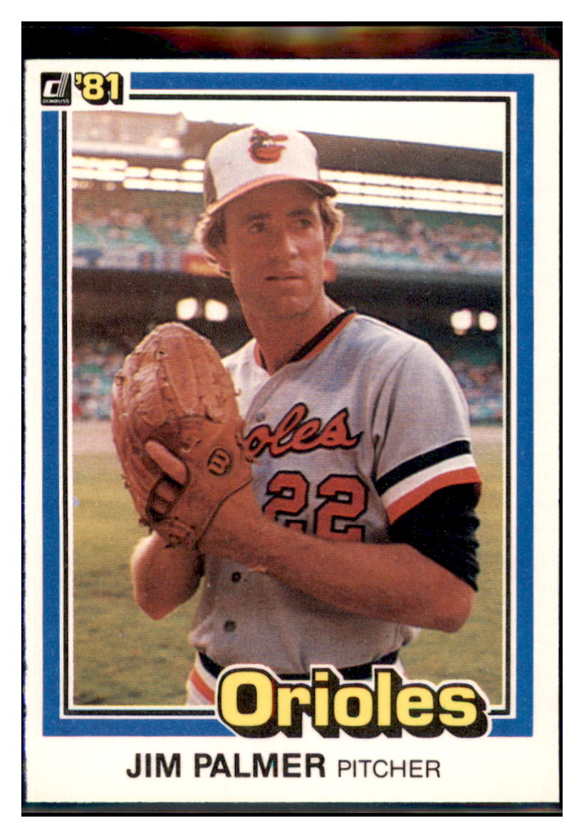 1981 Donruss Jim Palmer Baltimore Orioles #353 Baseball card VSMP1IMB simple Xclusive Collectibles
