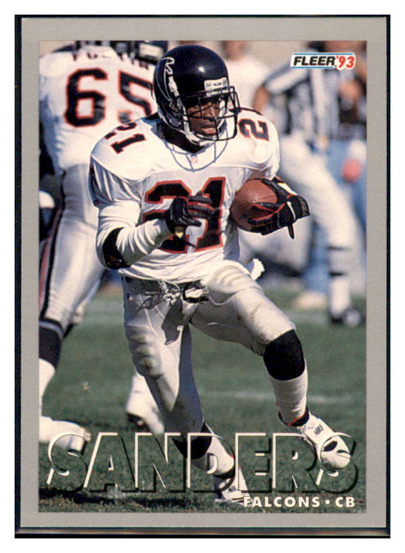 1993 Fleer Deion Sanders  Atlanta Falcons #385 Football card   VSMP1IMB simple Xclusive Collectibles