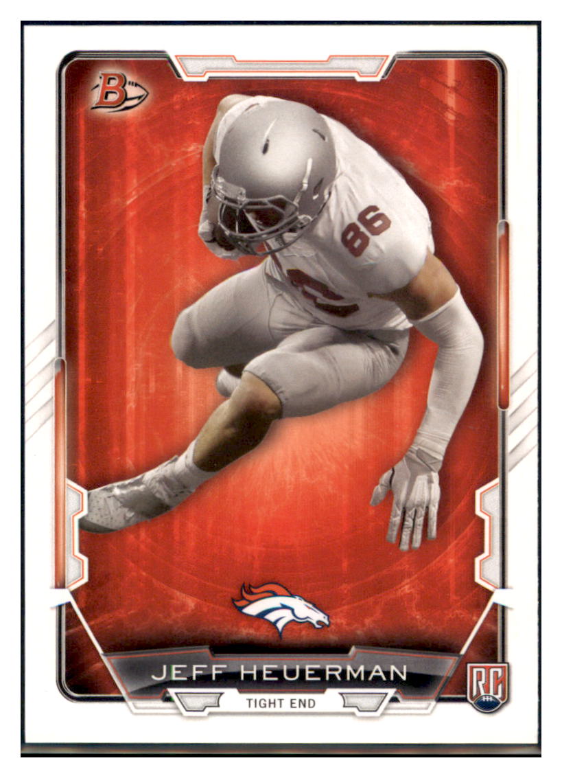2015 Bowman Jeff Heuerman Denver Broncos #42 Rookie Football card   VSMP1IMB simple Xclusive Collectibles   