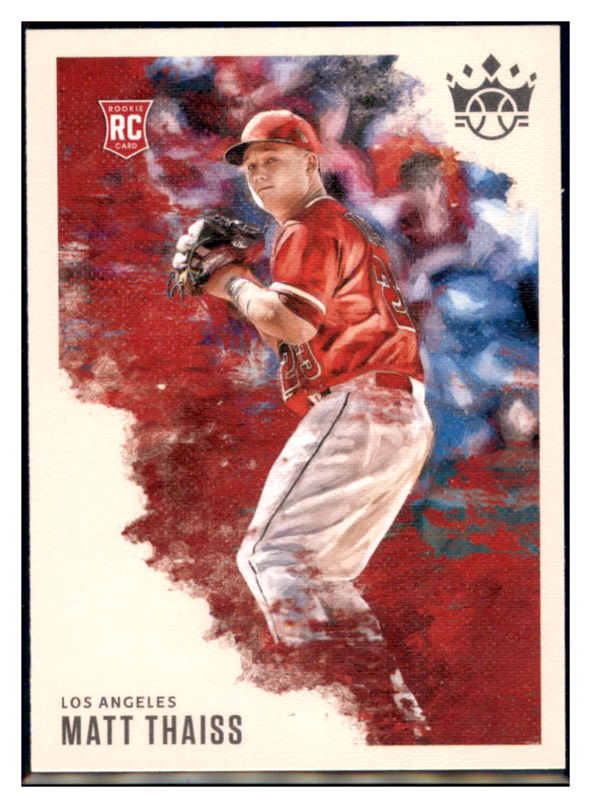 2020 Panini Diamond Kings Matt Thaiss Los Angeles Angels #84 Rookie Baseball card VSMP1IMB simple Xclusive Collectibles