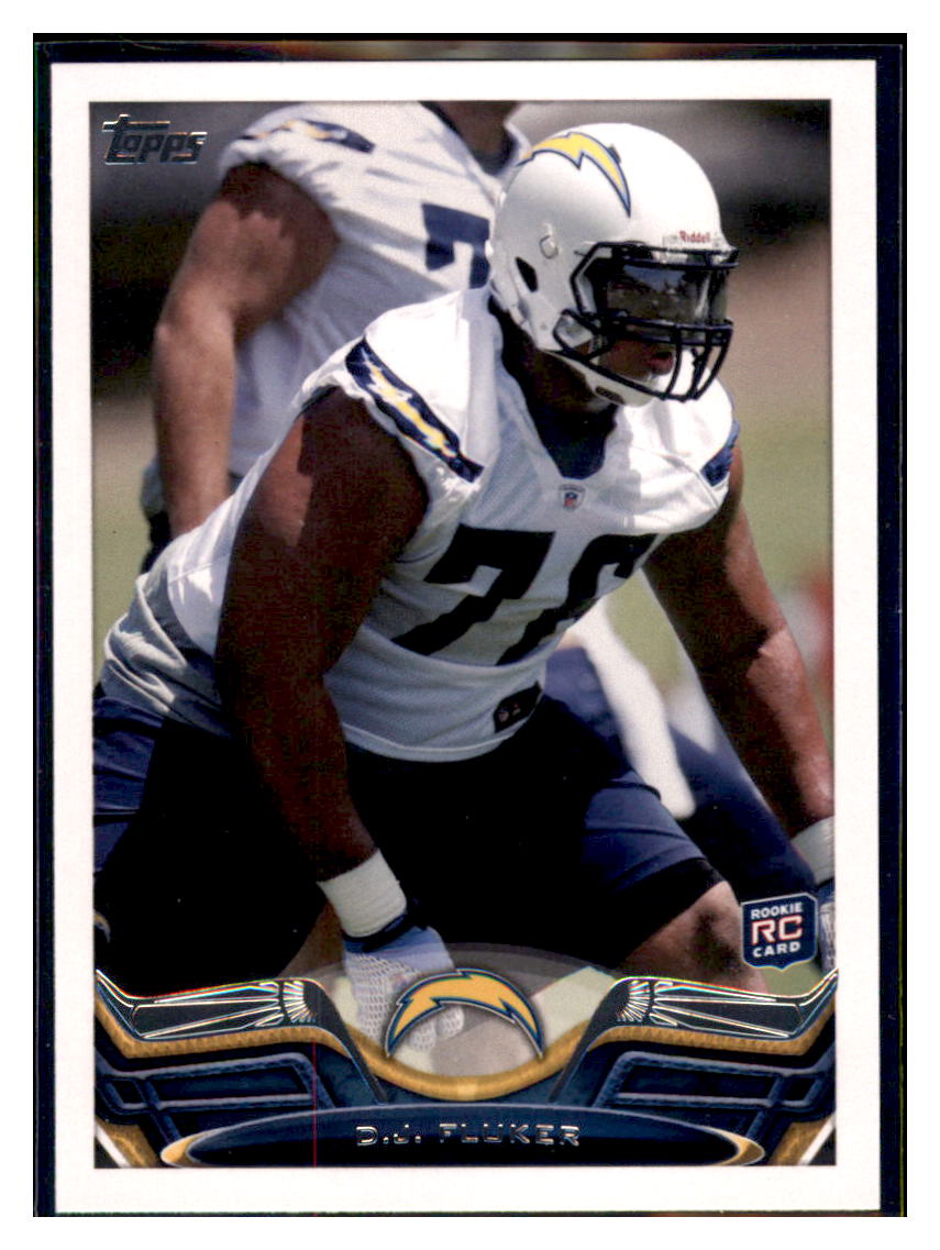 2013 Topps D.J. Fluker San Diego Chargers #107 Rookie Football
card VSMP1IMB simple Xclusive Collectibles