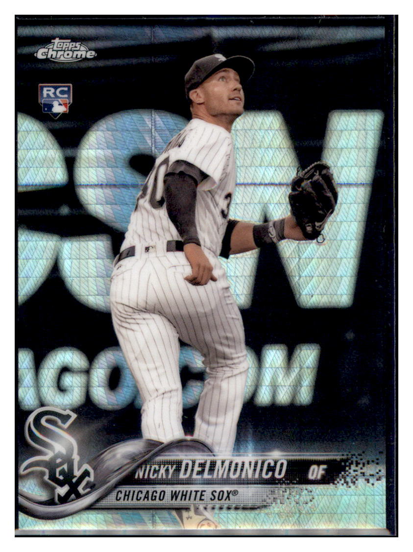 2018 Topps Nicky Delmonico Prism Rookie Refractor White Sox #306 Baseball card VSMP1IMB simple Xclusive Collectibles