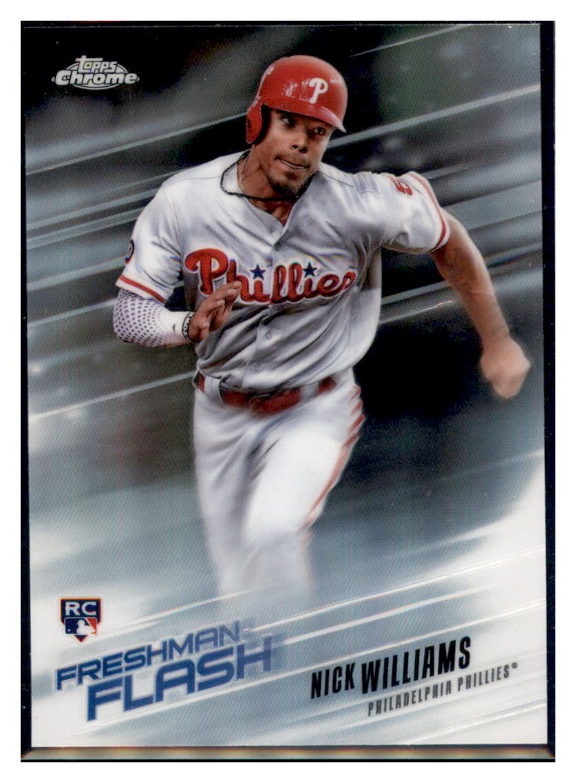 2018 Topps Chrome Nick Williams    Philadelphia Phillies #FF-12 Freshman Flash Baseball
  card   VSMP1IMB simple Xclusive Collectibles