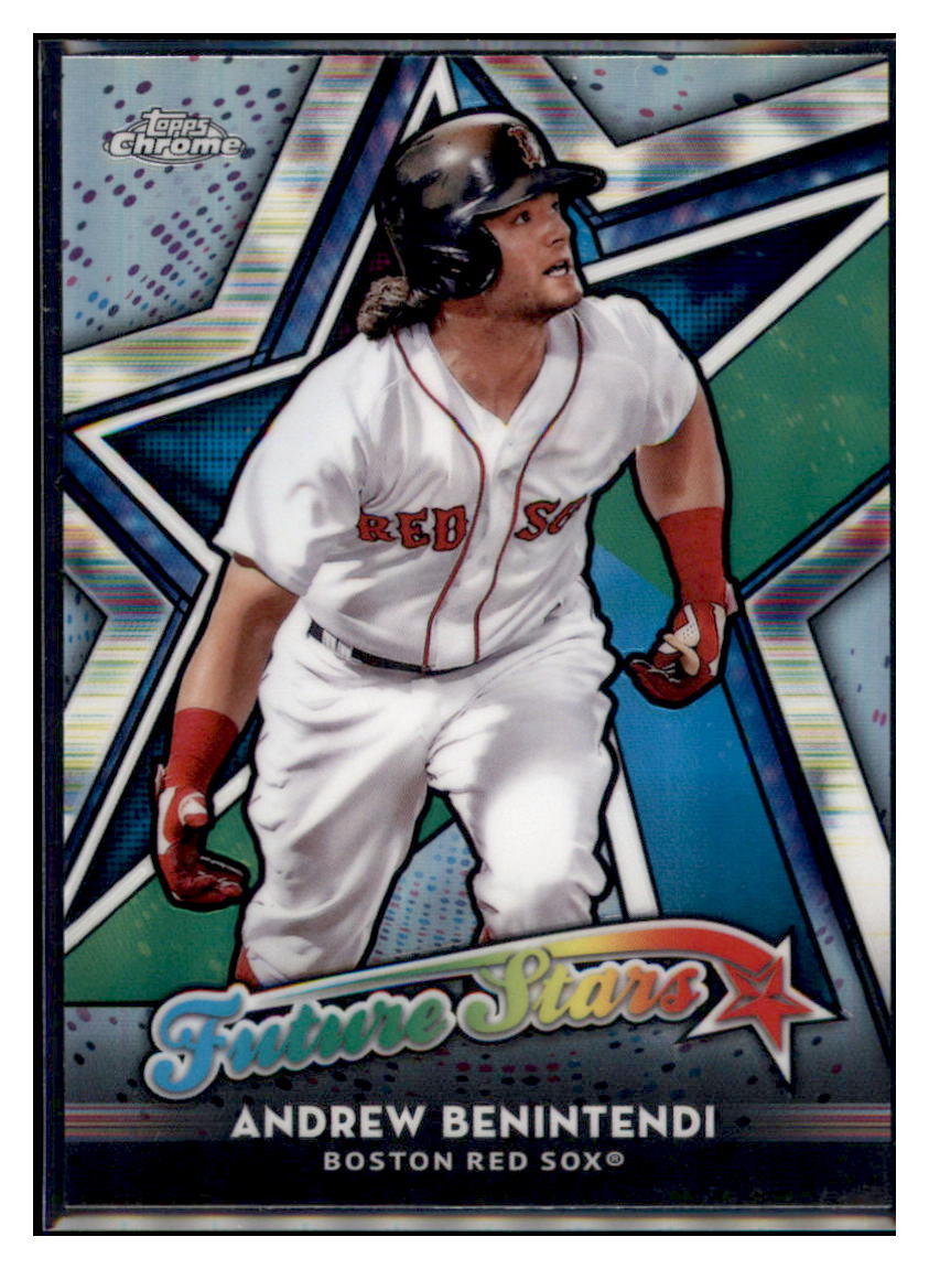 2018 Topps Chrome Andrew Benintendi Future Stars Refractor Boston Red Sox #FS-13 Baseball card   VSMP1IMB simple Xclusive Collectibles   