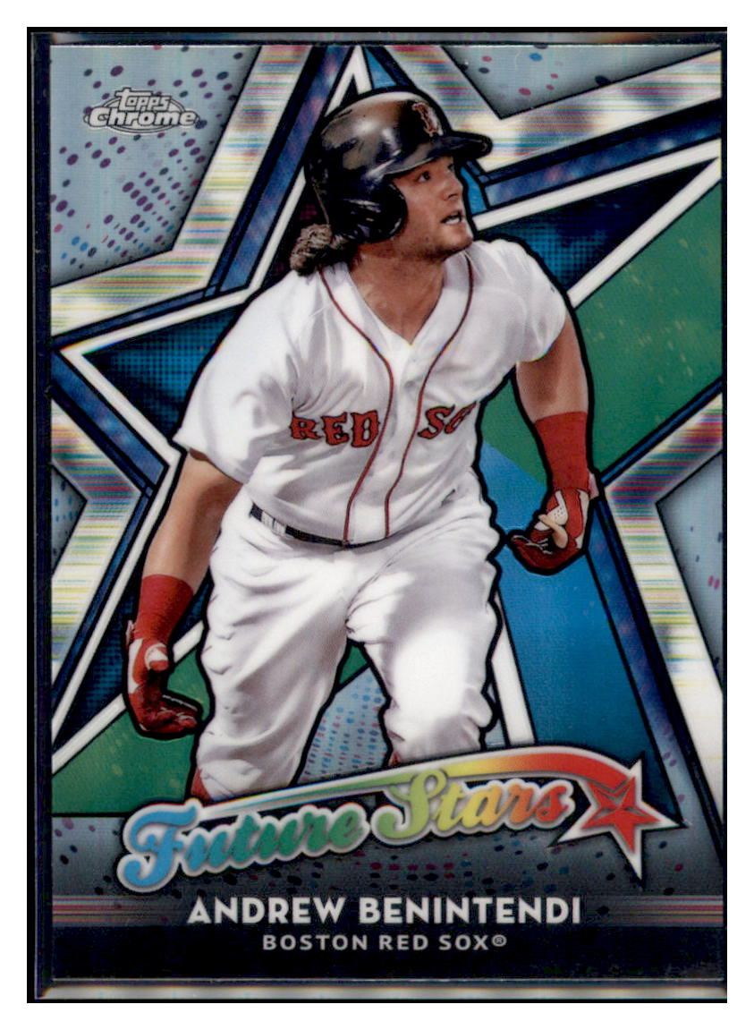 2018 Topps Chrome Andrew Benintendi Future Stars Refractor Boston Red Sox #FS-13 Baseball card   VSMP1IMB simple Xclusive Collectibles
