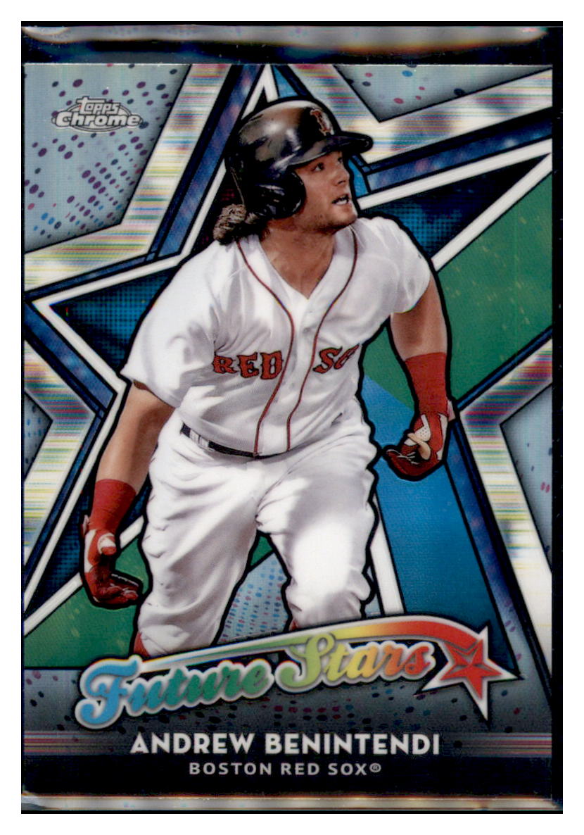 2018 Topps Chrome Andrew Benintendi Future Stars Boston Red Sox #FS-13 Baseball card VSMP1IMB simple Xclusive Collectibles