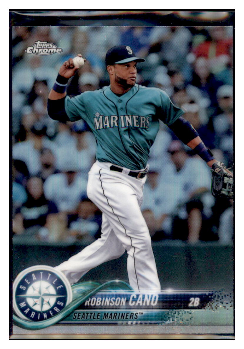 2018 Topps Chrome Robinson Cano Seattle Mariners #52 Baseball card VSMP1IMB simple Xclusive Collectibles