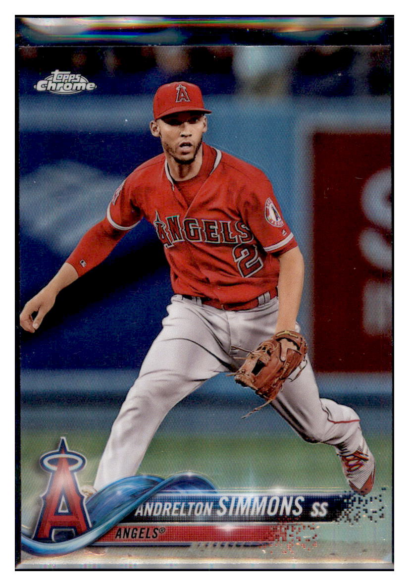 2018 Topps Chrome Andrelton Simmons Los Angeles Angels #97 Baseball card   VSMP1IMB simple Xclusive Collectibles
