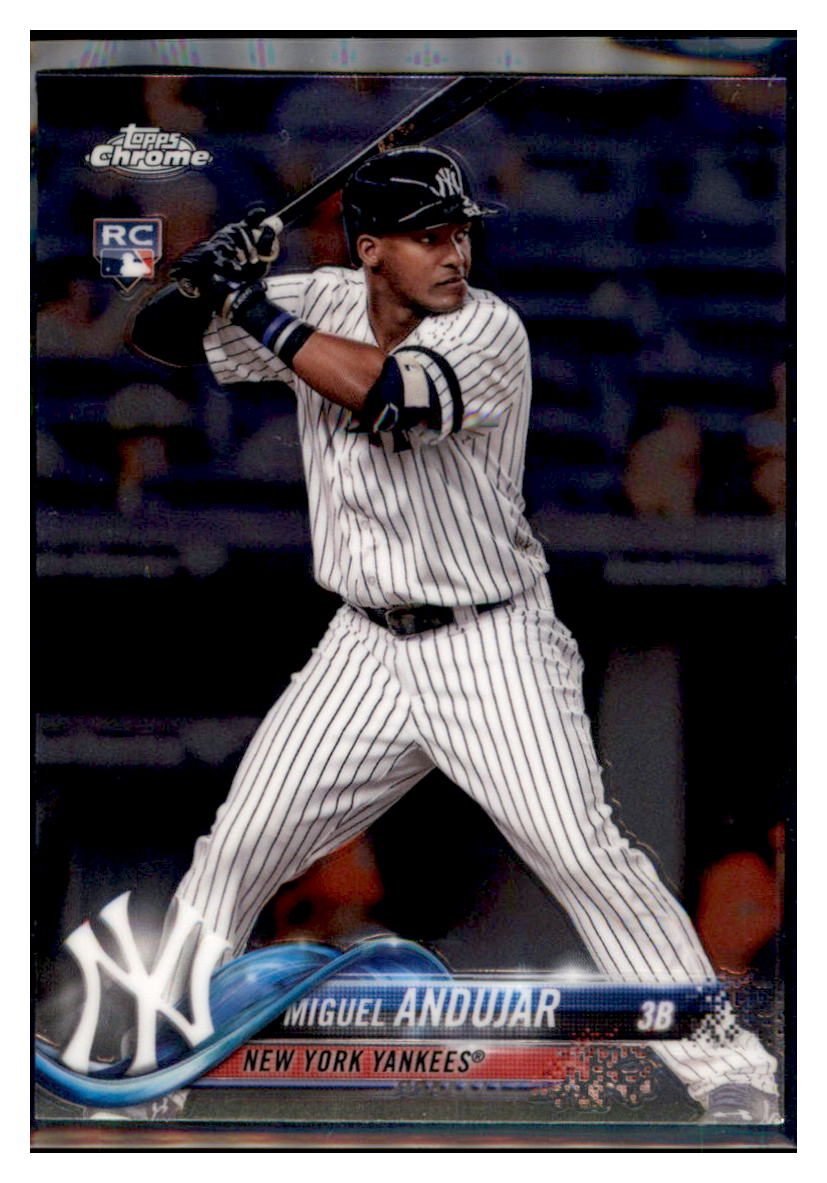 2018 Topps Chrome Miguel Andujar New York Yankees #14 Baseball card VSMP1IMB simple Xclusive Collectibles