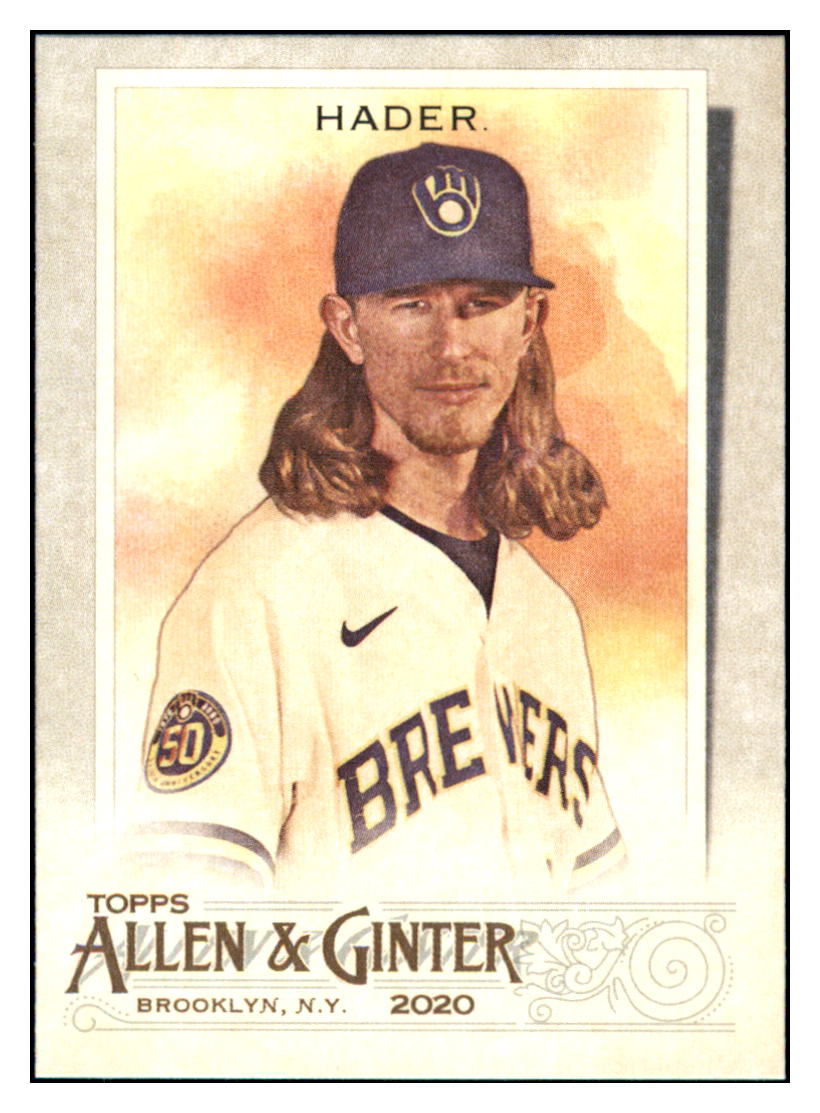 2020 Topps Allen & Ginter Chrome Josh
  Hader    Milwaukee Brewers #219
  Baseball card   VSMP1IMB simple Xclusive Collectibles
