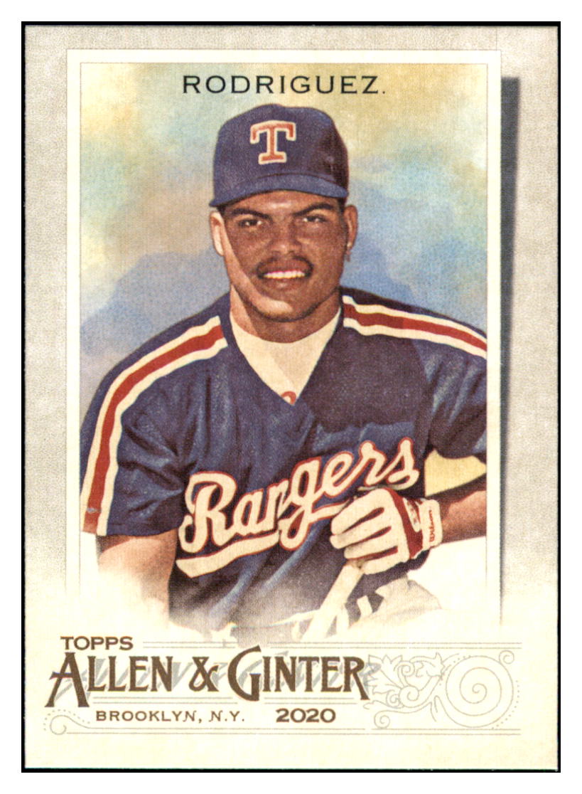 2020 Topps Allen & Ginter Ivan
Rodriguez Texas Rangers #52 Baseball
card VSMP1IMB simple Xclusive Collectibles