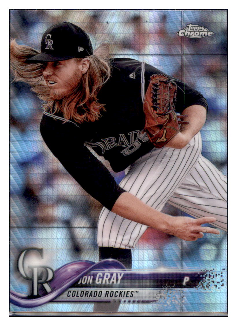 2018 Topps Chrome Jon Gray Prism Refractor Colorado Rockies #171 Baseball card   VSMP1IMB simple Xclusive Collectibles