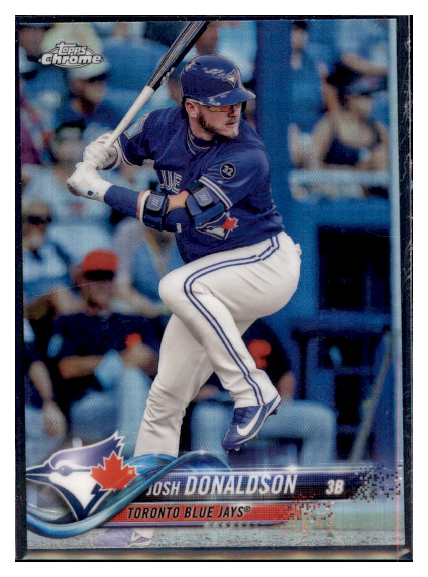 2018 Topps Chrome Josh Donaldson Toronto Blue Jays #8 Baseball card VSMP1IMB simple Xclusive Collectibles