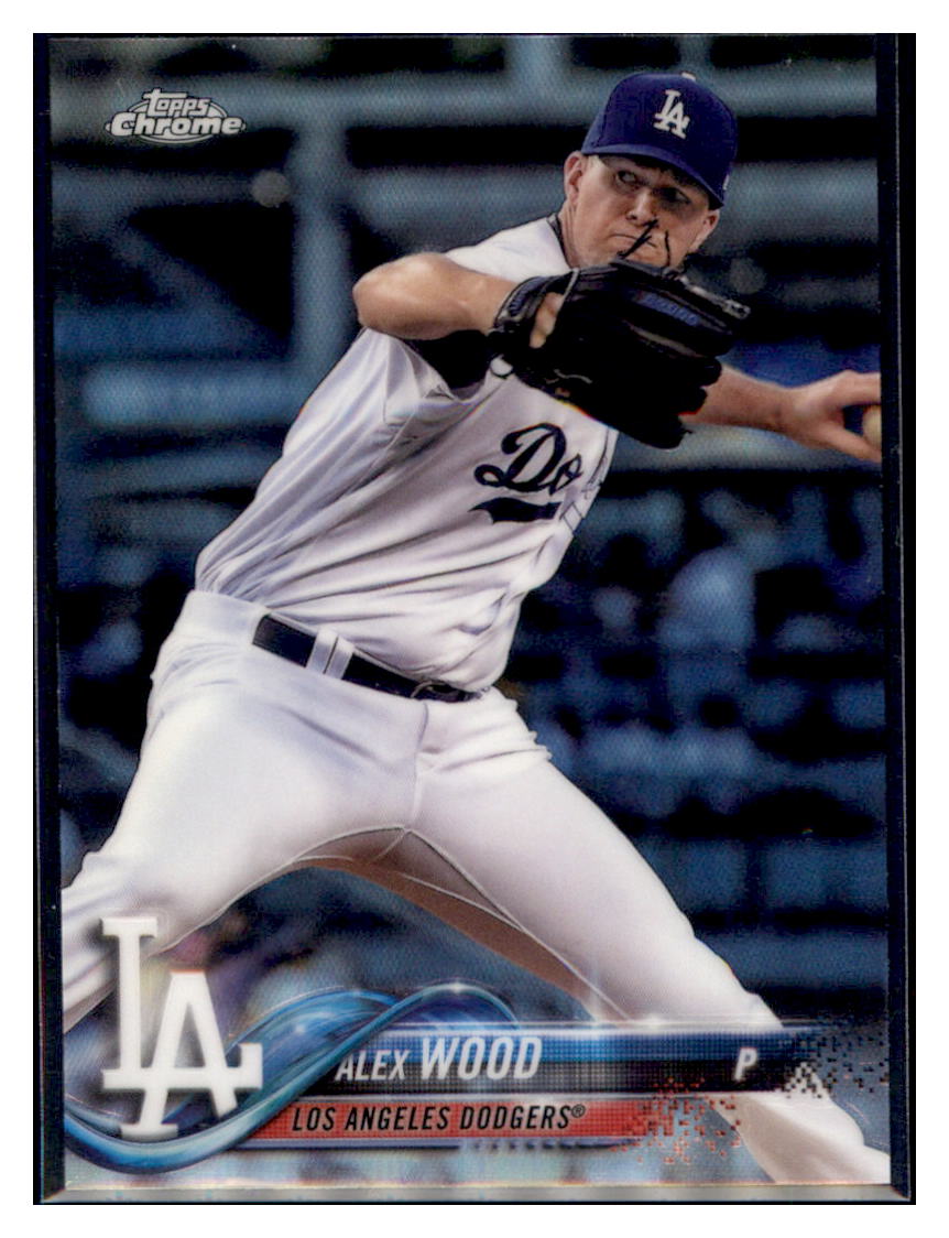 2018 Topps Chrome Alex Wood Los Angeles Dodgers #39 Baseball
card VSMP1IMB_1b simple Xclusive Collectibles