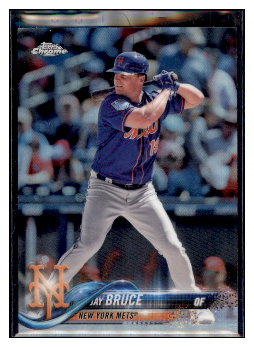 2018 Topps Chrome Jay Bruce    New York Mets #172 Baseball card   VSMP1IMB simple Xclusive Collectibles