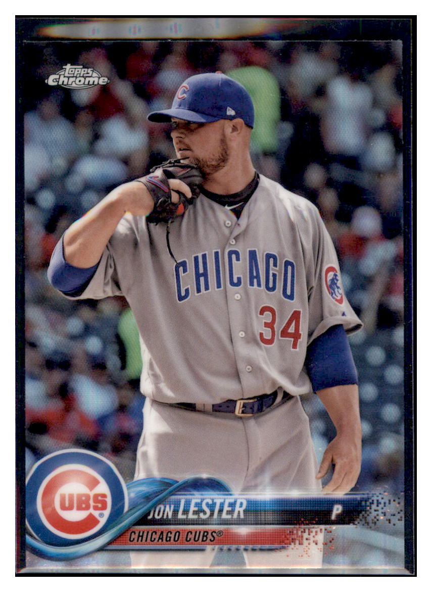 2018 Topps Chrome Jon Lester Chicago Cubs #191 Baseball card VSMP1IMB simple Xclusive Collectibles