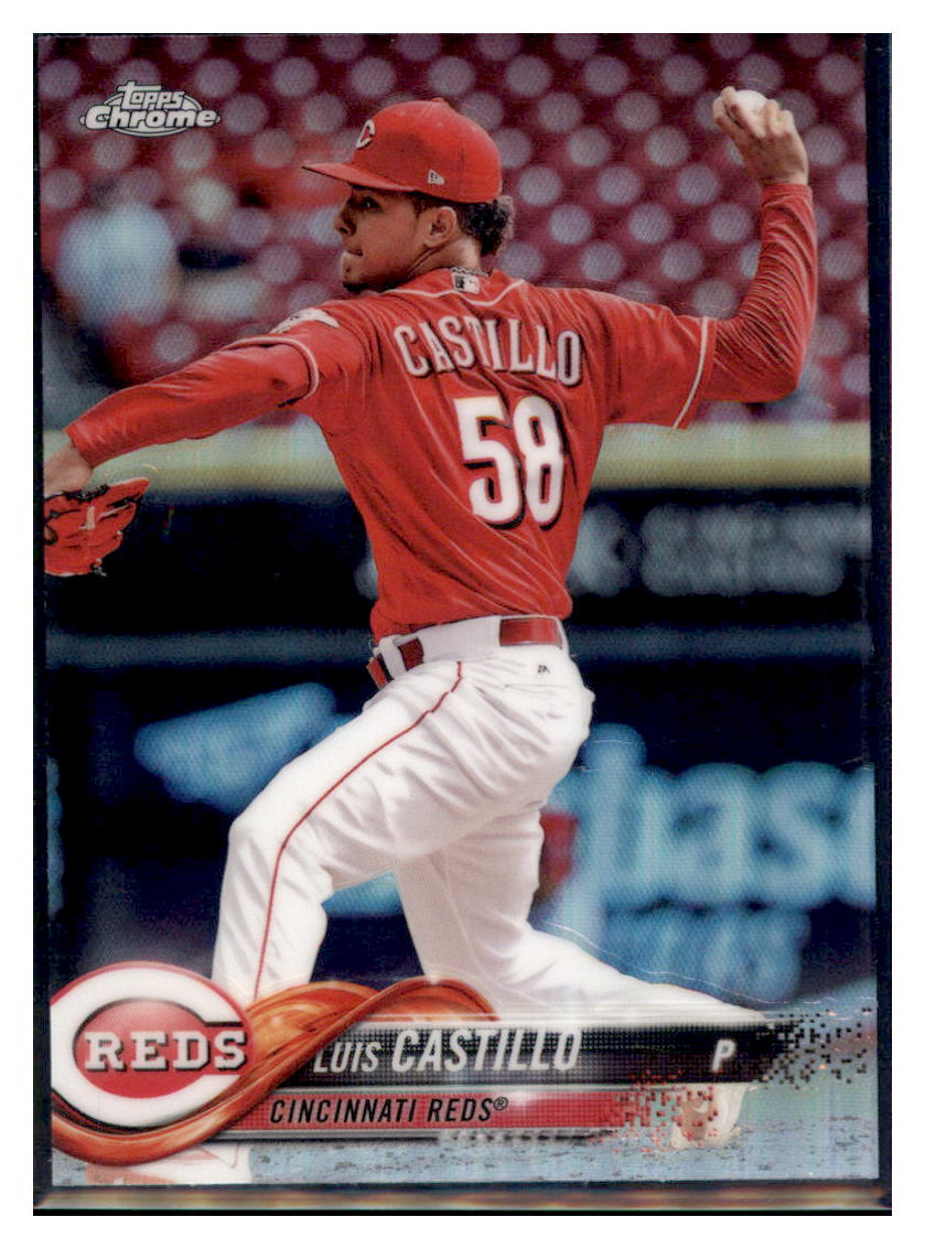 2018 Topps Chrome Luis Castillo Cincinnati Reds #34 Baseball card VSMP1IMB simple Xclusive Collectibles