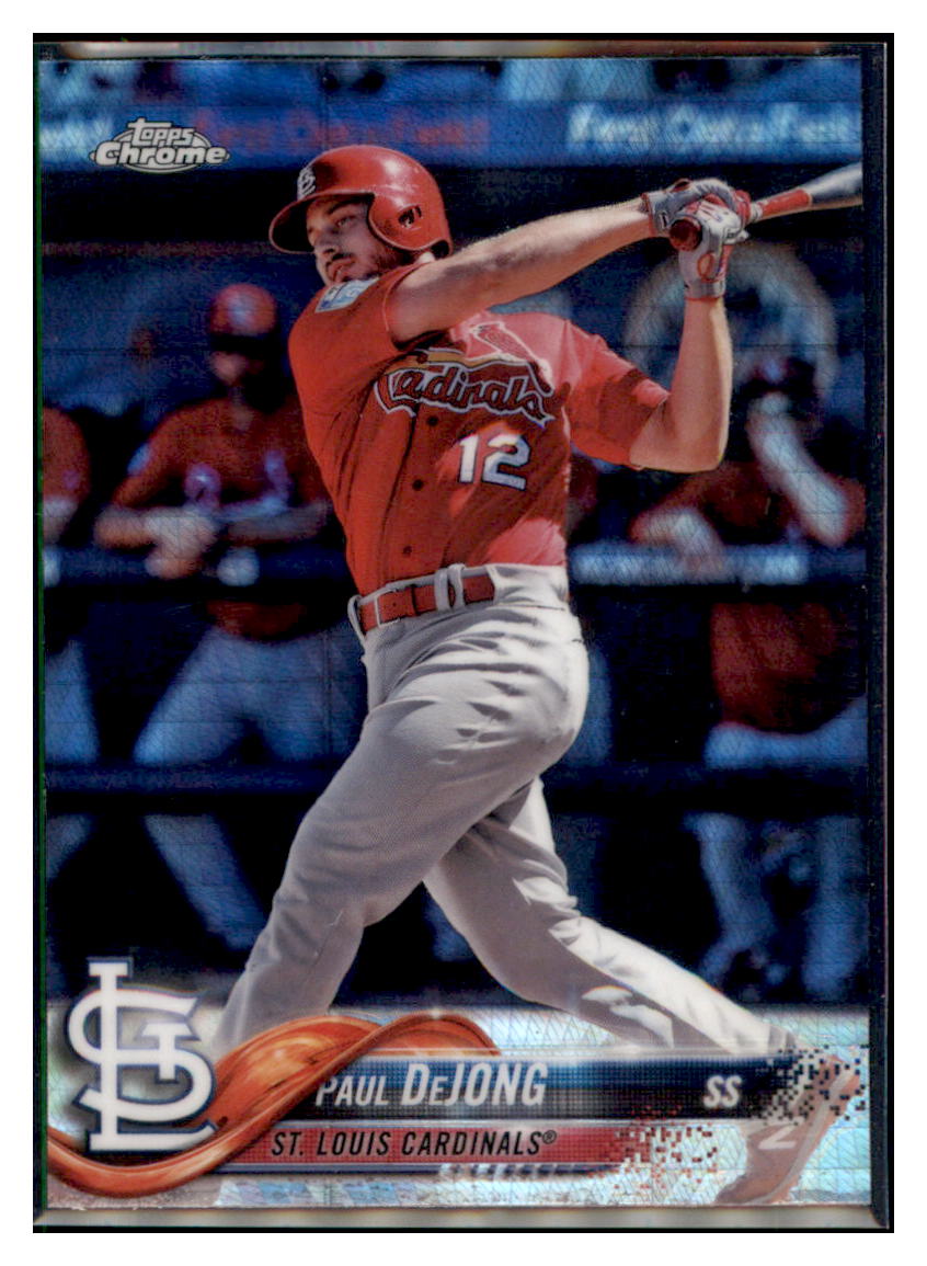2018 Topps Chrome Paul DeJong St. Louis Cardinals #79 Baseball
card VSMP1IMB simple Xclusive Collectibles