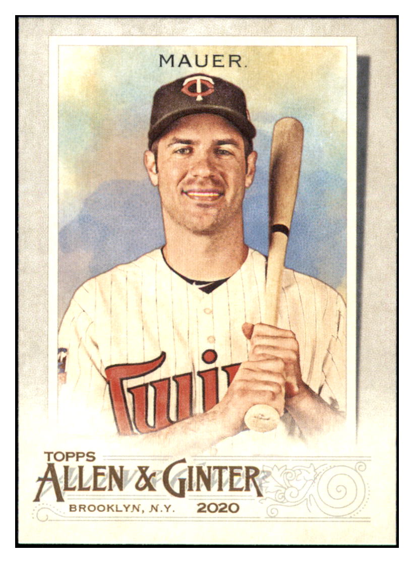 2020 Topps Allen & Ginter Joe Mauer Minnesota Twins #20 Baseball