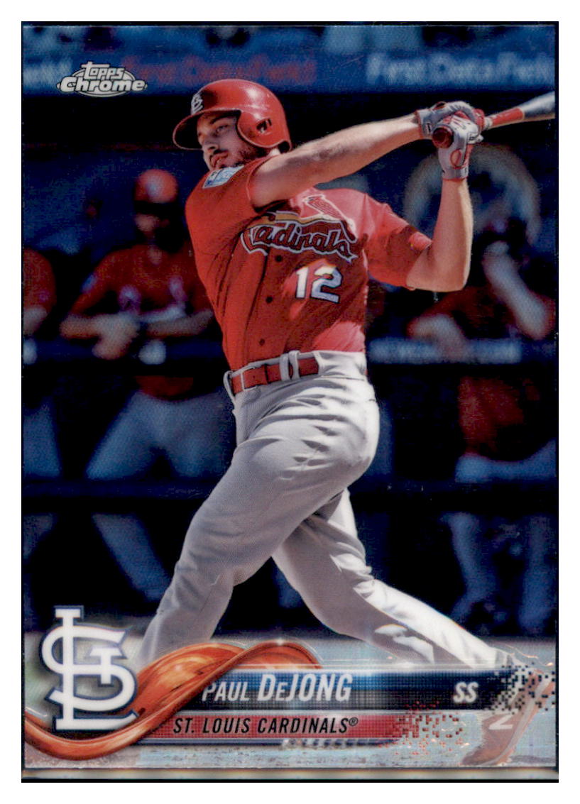 2018 Topps Chrome Paul DeJong St. Louis Cardinals #79 Baseball
card VSMP1IMB_1a simple Xclusive Collectibles