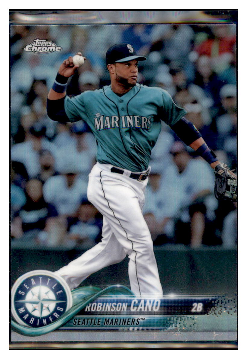 2018 Topps Chrome Robinson Cano Seattle Mariners #52 Baseball card VSMP1IMB simple Xclusive Collectibles
