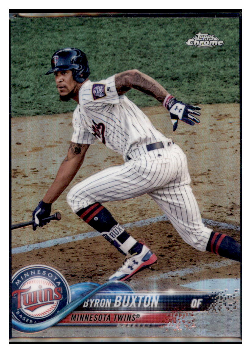 2018 Topps Chrome Byron Buxton    Minnesota Twins #47 Baseball card   VSMP1IMB simple Xclusive Collectibles
