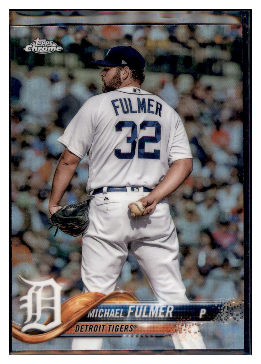 2018 Topps Chrome Michael Fulmer Detroit Tigers #176 Baseball card VSMP1IMB simple Xclusive Collectibles