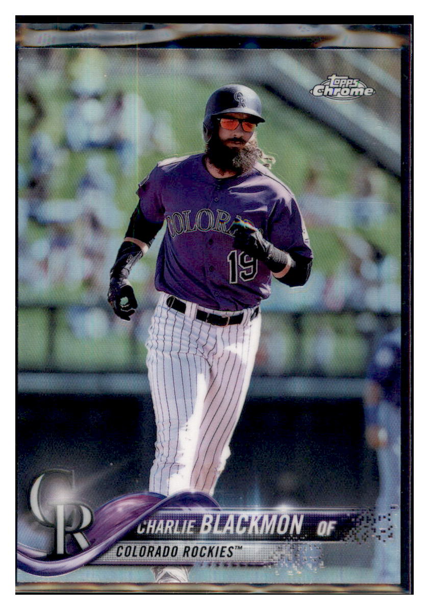 2018 Topps Chrome Charlie Blackmon    Colorado Rockies #194 Baseball card   VSMP1IMB simple Xclusive Collectibles   