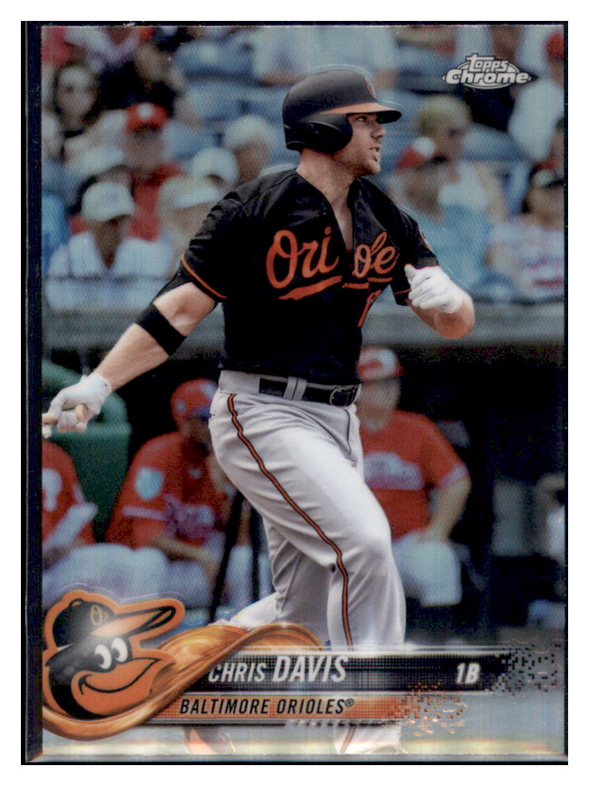 2018 Topps Chrome Chris Davis    Baltimore Orioles #16 Baseball card   VSMP1IMB simple Xclusive Collectibles