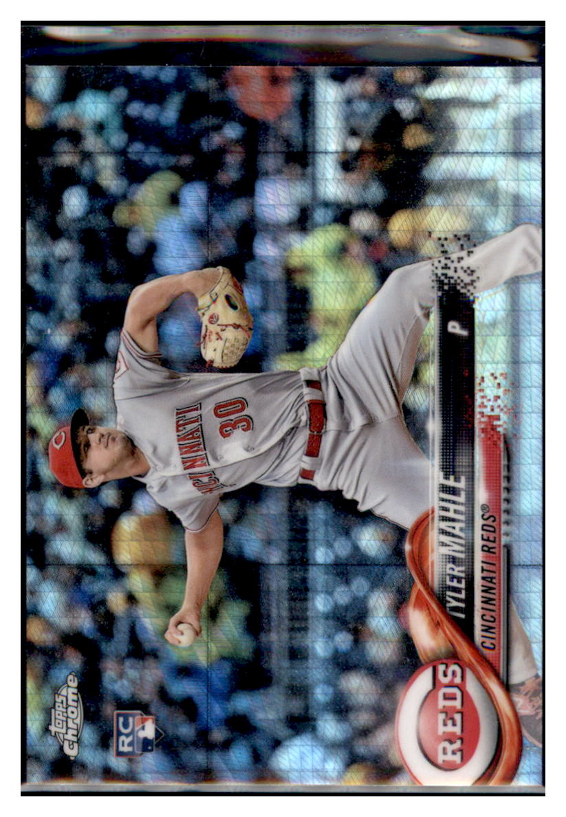 2018 Topps Chrome Tyler Mahle  Prizm Refractor  Cincinnati Reds #12 Baseball card   VSMP1IMB simple Xclusive Collectibles   