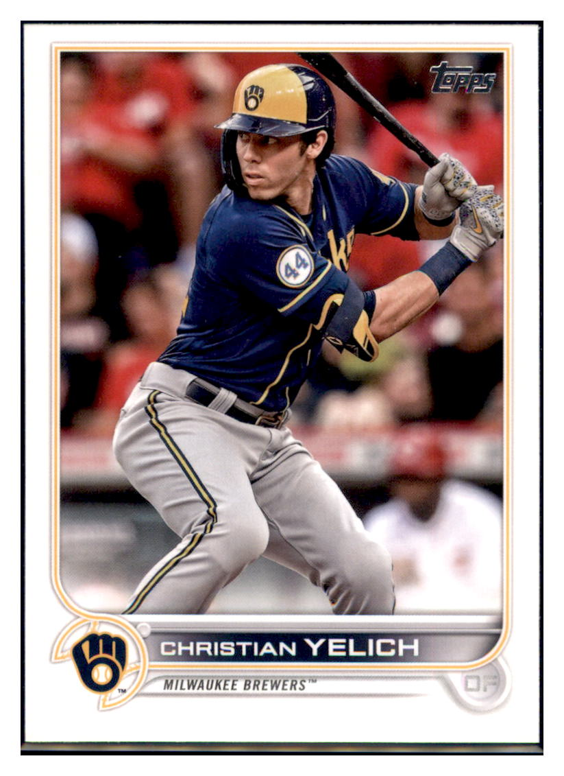 2022 Topps
  Christian Yelich    Milwaukee Brewers
  #288 Baseball card   BMB1A_1a simple Xclusive Collectibles   
