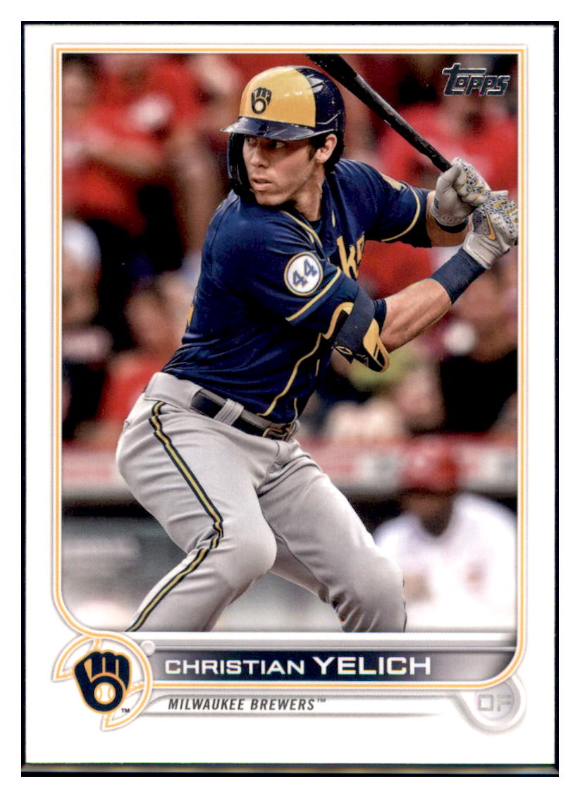 2022 Topps
Christian Yelich Milwaukee Brewers
#288 Baseball card BMB1A_1a simple Xclusive Collectibles