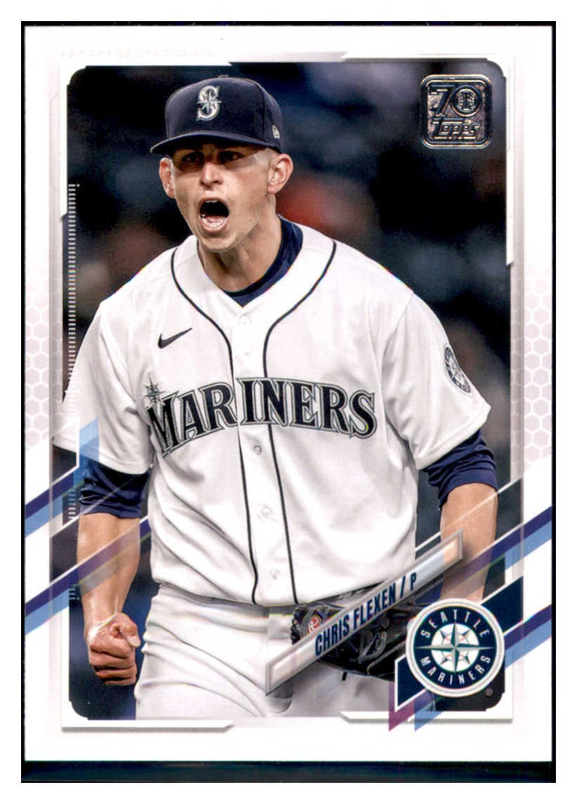 2021 Topps Update Chris Flexen    Seattle Mariners #US206 Baseball
  card   BMB1A simple Xclusive Collectibles